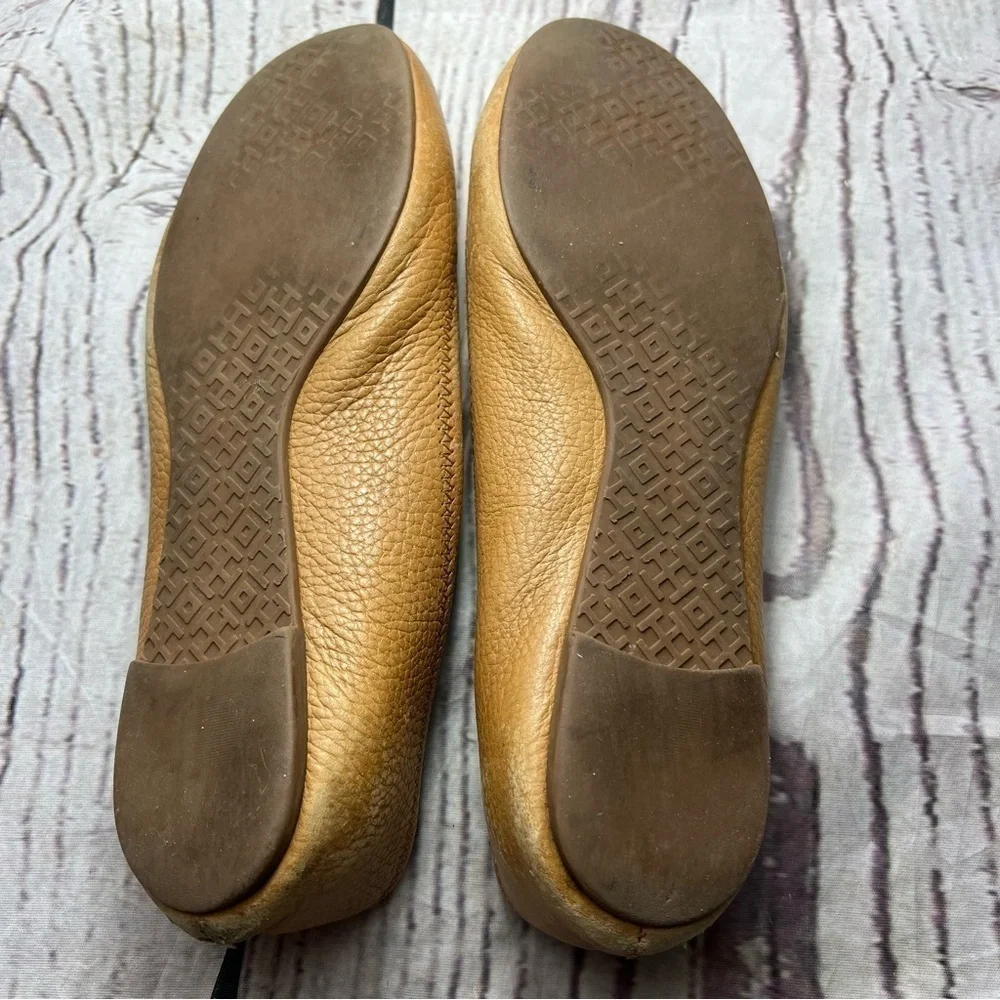 Tory Burch Reva Tan Ballet Flats -> Tory Burch Reva Tan Ballet Flats